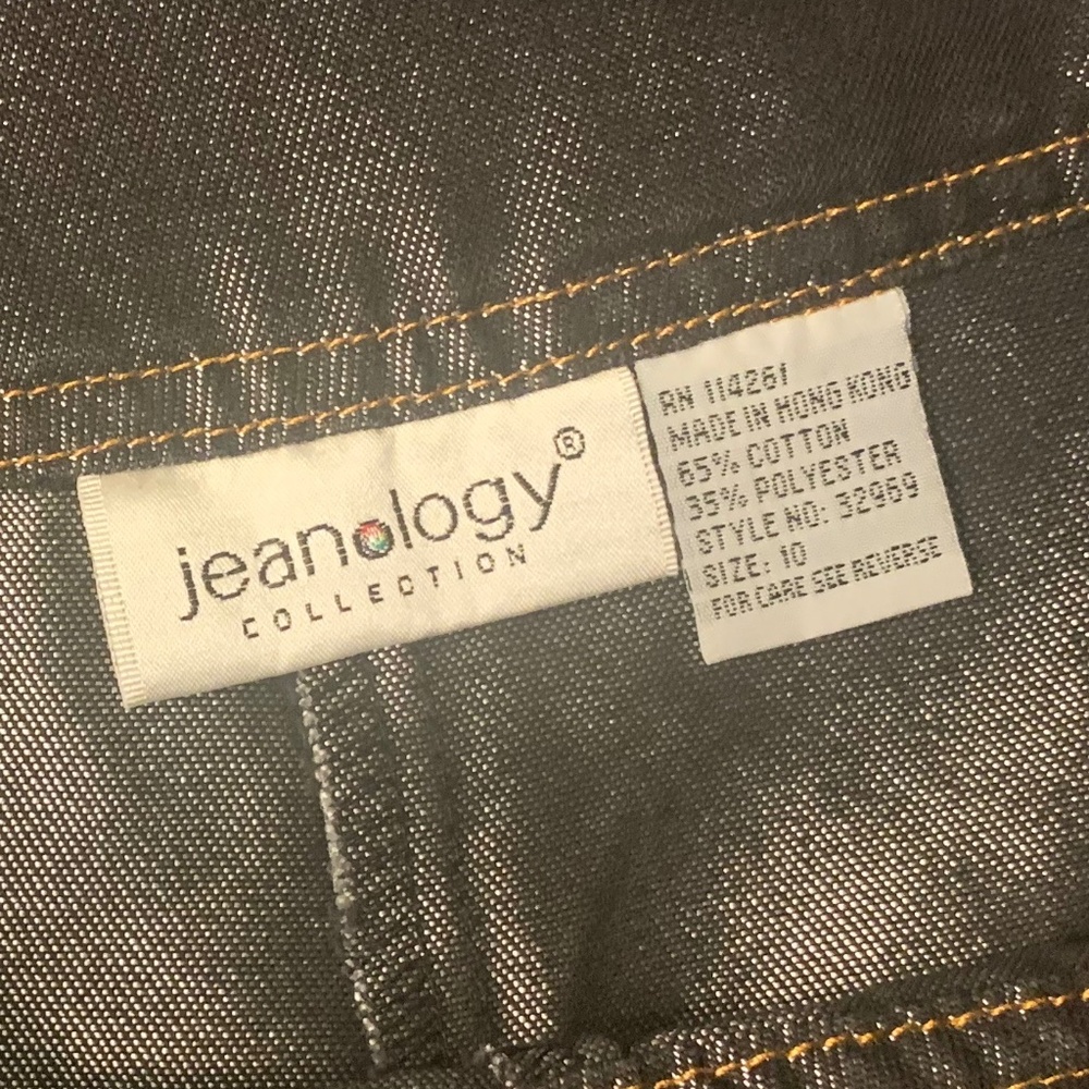 Jeanology High-Rise Pull-On Jeggings - Dark Wash - size 10